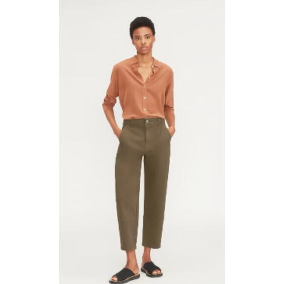 Everlane Pants - $118 Everlane The Utility Barrel Pant Green - size 0